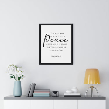 Faith Culture - Christian Home Decor - Peaceful Mind Wall Art - Faith Culture