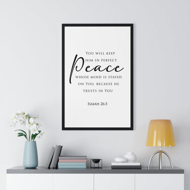 Faith Culture - Christian Home Decor - Peaceful Mind Wall Art - Faith Culture