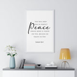 Faith Culture - Christian Home Decor - Peaceful Mind Wall Art - Faith Culture