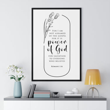 Faith Culture - Christian Home Décor - Power of God - Romans 1:16 - Christian Wall Art
