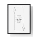 Faith Culture - Christian Home Décor - Rescuer - Psalm 18:16 Wall Art 18″ x 24″ Black