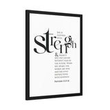 Faith Culture - Christian Home Décor - Strength and Dignity - Proverbs 31:25-26 Wall Art