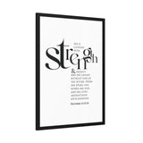 Faith Culture - Christian Home Décor - Strength and Dignity - Proverbs 31:25-26 Wall Art