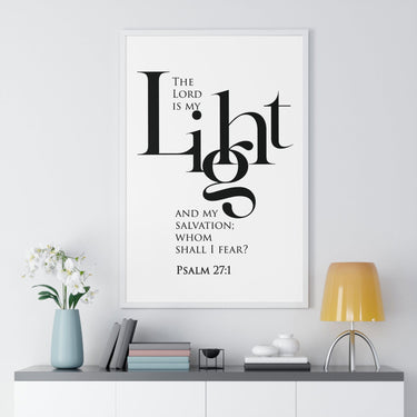 Faith Culture - Christian Home Décor - The Lord is My Light and My Salvation - Psalm 27:1 Wall Art