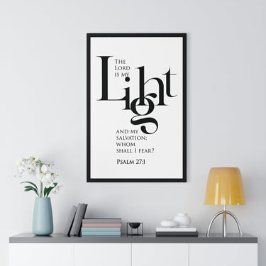 Faith Culture - Christian Home Décor - The Lord is My Light and My Salvation - Psalm 27:1 Wall Art