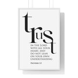 Faith Culture - Christian Home Décor - Trust in the Lord with All Your Heart - Proverbs 3:5 Wall Art