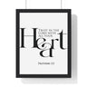 Trust in the Lord with All Your Heart Wall Art | Proverbs 3:5 Christian Decor