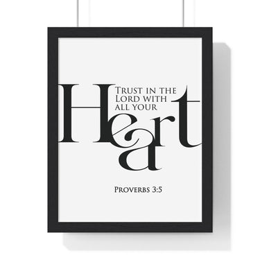 Faith Culture - Christian Home Décor - Trust in the Lord with All Your Heart - Proverbs 3:5 Wall Art