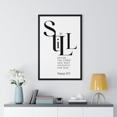 Faith Culture - Christian Home Décor - Wait on the Lord - Psalm 37:7 Wall Art