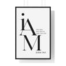 Faith Culture - Christian Home Décor - Way, Truth, Life - John 14:6 Wall Art 24″ x 36″ Black