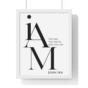 Faith Culture - Christian Home Décor - Way, Truth, Life - John 14:6 Wall Art 11″ x 14″ White