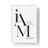 The Way, the Truth, and the Life Wall Art | John 14:6 Christian Decor 24″ x 36″ White