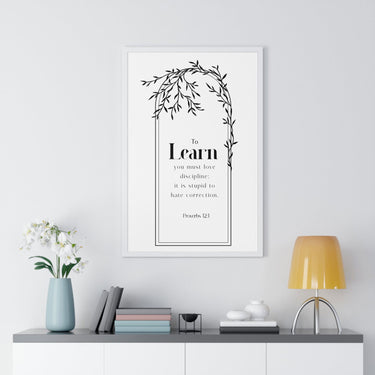 Faith Culture - Christian Home Décor - Wisdom's Path - Proverbs 12:1 Wall Art
