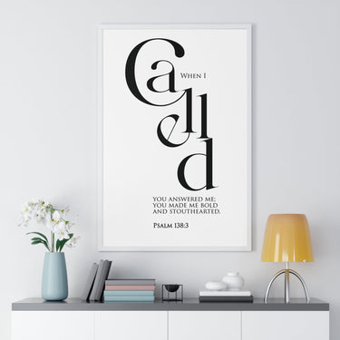 Faith Culture - Christian Home Décor - You Greatly Emboldened Me - Psalm 138:3 Wall Art