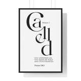 Faith Culture - Christian Home Décor - You Greatly Emboldened Me - Psalm 138:3 Wall Art 24″ x 36″ Black
