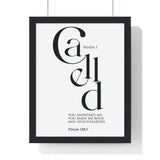 Faith Culture - Christian Home Décor - You Greatly Emboldened Me - Psalm 138:3 Wall Art 11″ x 14″ Black