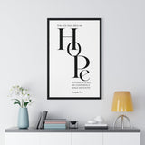 Faith Culture - Christian Home Décor - You Have Been My Hope - Psalm 71:5 Wall Art 20" x 30" Black