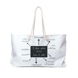 Faith Culture - Christian I am Affirmations - Weekender Tote Bag 24" × 13"