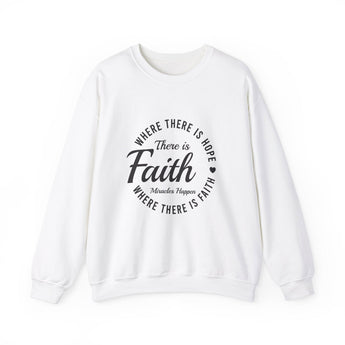 Faith Culture - Christian Unisex Heavy Blend⢠Crewneck Sweatshirt White