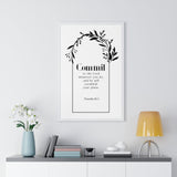 Faith Culture - Commit to the Lord - Proverbs 16:3 - Christian Wall Art