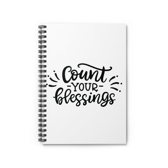 Faith Culture - Count Your Blessings - Christian Thanksgiving Spiral Journal One Size
