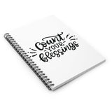 Faith Culture - Count Your Blessings - Christian Thanksgiving Spiral Journal