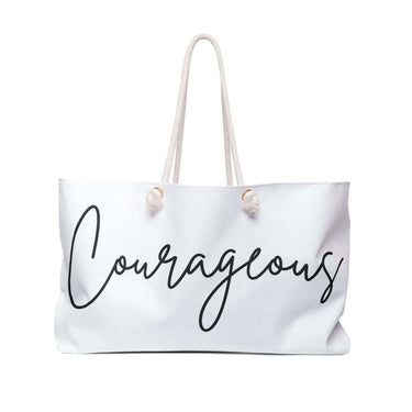 Faith Culture - Courageous - Christian Weekender Tote Bag 24" × 13"