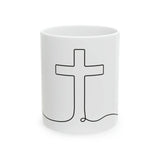 Faith Culture - Cross - Christian Coffee or Tea Ceramic Mug 11oz