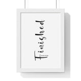 Faith Culture - Cry of Victory - John 19:30 - Christian Wall Art 8" x 11" White