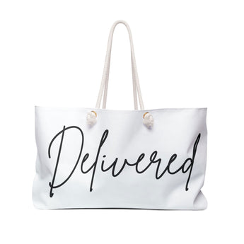Faith Culture - Delivered -Christian Weekender Tote Bag 24" × 13"