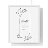 Faith Culture - Desires of the Heart - Psalm 37:4 - Christian Wall Art 16" x 20" White
