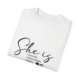 Faith Culture - Devoted, Loving, Tender, Hopeful, Graceful Mama Unisex Garment-Dyed T-shirt