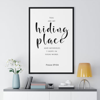 Faith Culture - Divine Haven - Psalm 119:114 - Christian Wall Art