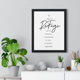 Faith Culture - Divine Sanctuary - Psalm 9:9-10 - Christian Wall Art