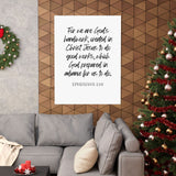 Faith Culture - Ephesians 2:10 Poster - Christian Wall Art - Created in Christ Decor