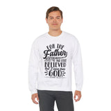 Faith Culture - Father’s Love - Christian Unisex Heavy Blend™ Crewneck Sweatshirt White