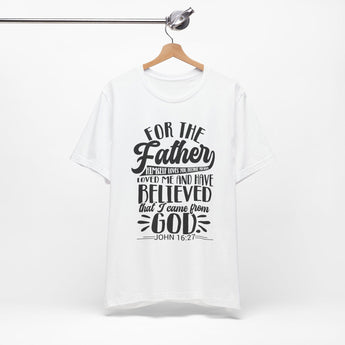 Faith Culture - Father's Love - Christian Unisex Jersey Short Sleeve Tee White