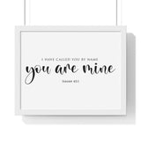 Faith Culture - Fear Not - Isaiah 43:1 - Christian Wall Art 14″ x 11″ White