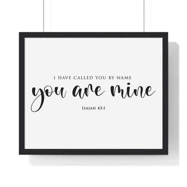 Faith Culture - Fear Not - Isaiah 43:1 - Christian Wall Art 20" x 16" Black