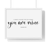 Faith Culture - Fear Not - Isaiah 43:1 - Christian Wall Art 20" x 16" White