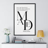 Fearfully and Wonderfully Made Framed Wall Art | Psalm 139:14 Christian Decor 24″ x 36″ Black