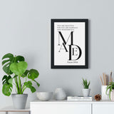 Faith Culture - "Fearfully and Wonderfully Made" - Psalm 139:14 Christian Vertical Framed Wall Art 8" x 11" Black