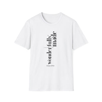 Faith Culture - Fearfully and Wonderfully Made Psalm 139:14 Christian Unisex Softstyle T-Shirt