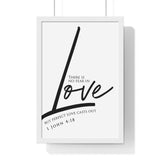 Faith Culture - Fearless Love - 1 John 4:18 - Christian Wall Art 12″ x 18″ White