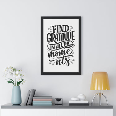 Faith Culture - Find Gratitude in All the Moments - Christian Thanksgiving Wall Art