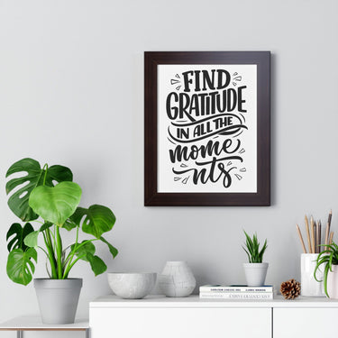 Faith Culture - Find Gratitude in All the Moments - Christian Thanksgiving Wall Art
