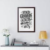 Faith Culture - Find Gratitude in All the Moments - Christian Thanksgiving Wall Art