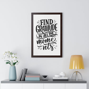Faith Culture - Find Gratitude in All the Moments - Christian Thanksgiving Wall Art