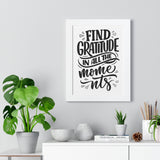 Faith Culture - Find Gratitude in All the Moments - Christian Thanksgiving Wall Art