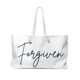 Faith Culture - Forgiven Christian Weekender Tote Bag 24" × 13"
